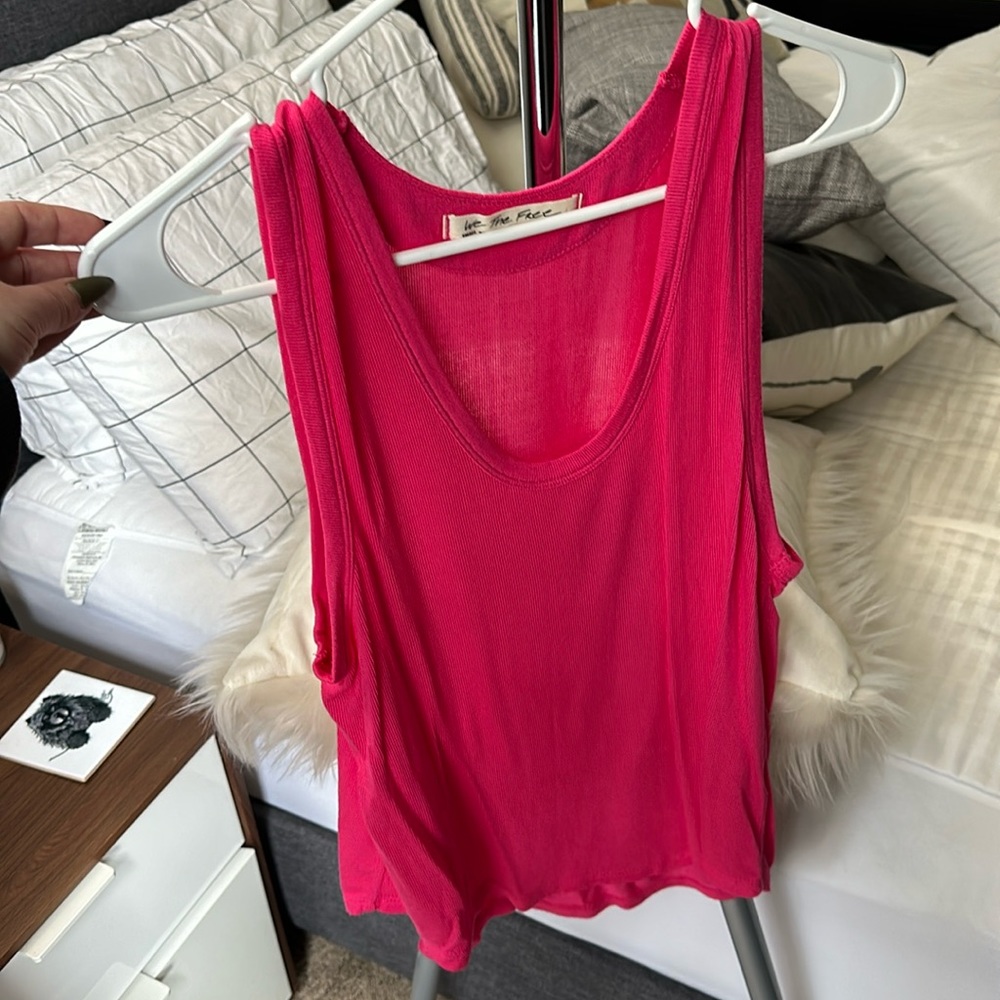 We The Free Barbie Pink Tank Top.
